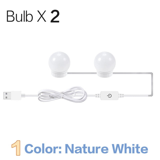 Bombillas de tocador de espejo de maquillaje - bamascota