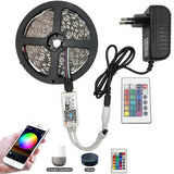 Cinta Tira 300 Led 5mt Rgb Control Luces - bamascota