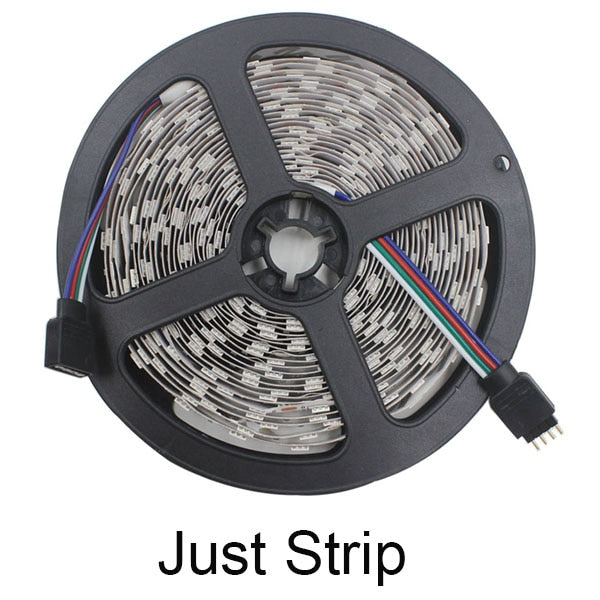 Cinta Tira 300 Led 5mt Rgb Control Luces - bamascota